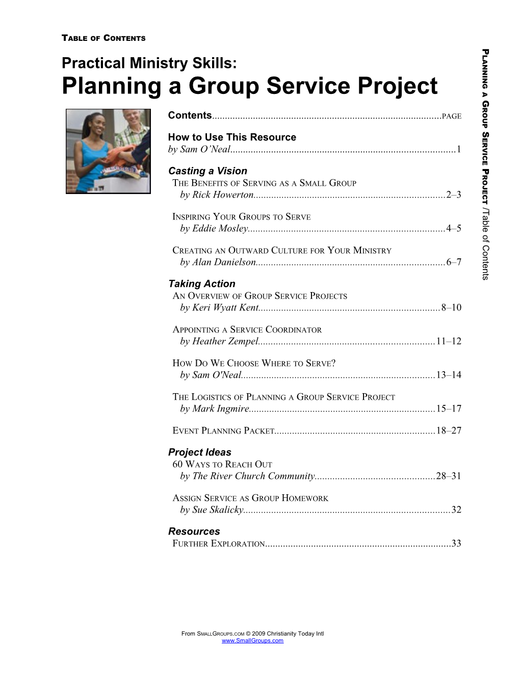 Practical Ministry Skills: Planning a Group Service Project
