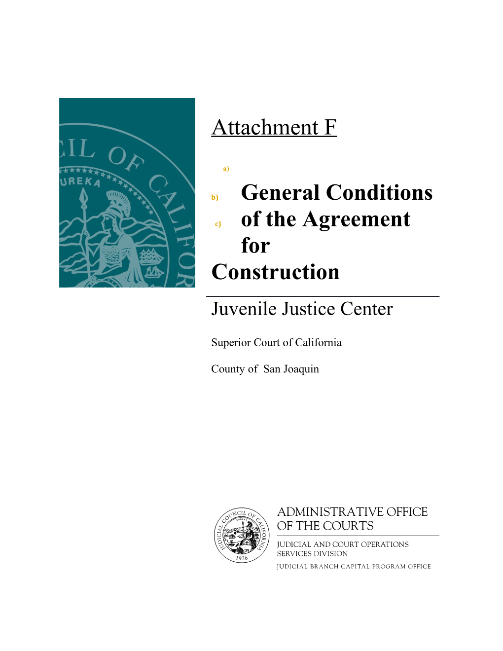 General Conditions of the Agreement