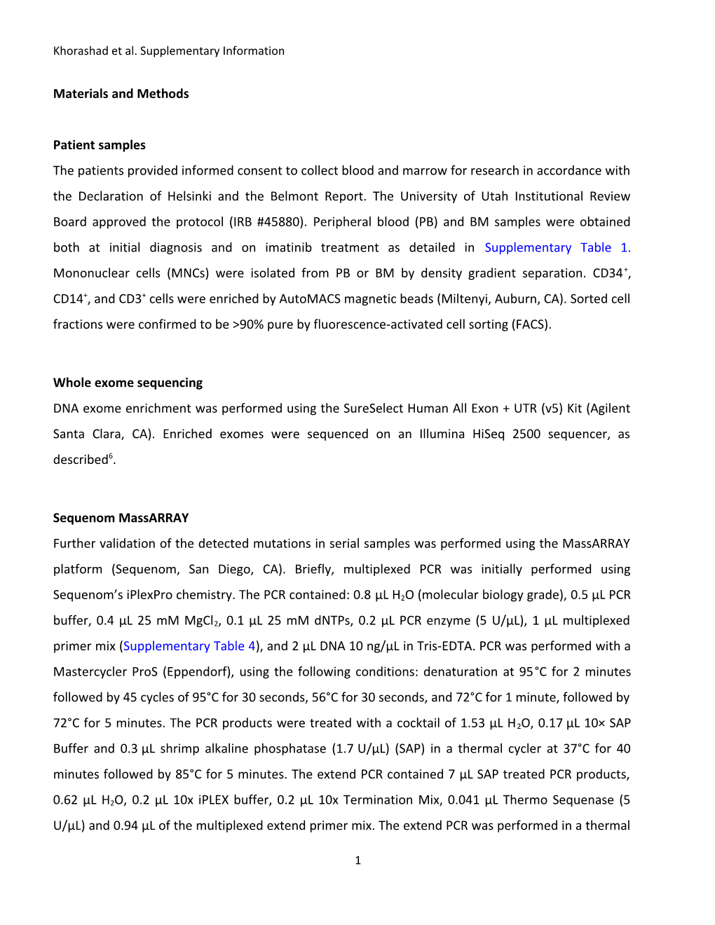 Khorashad Et Al. Supplementary Information