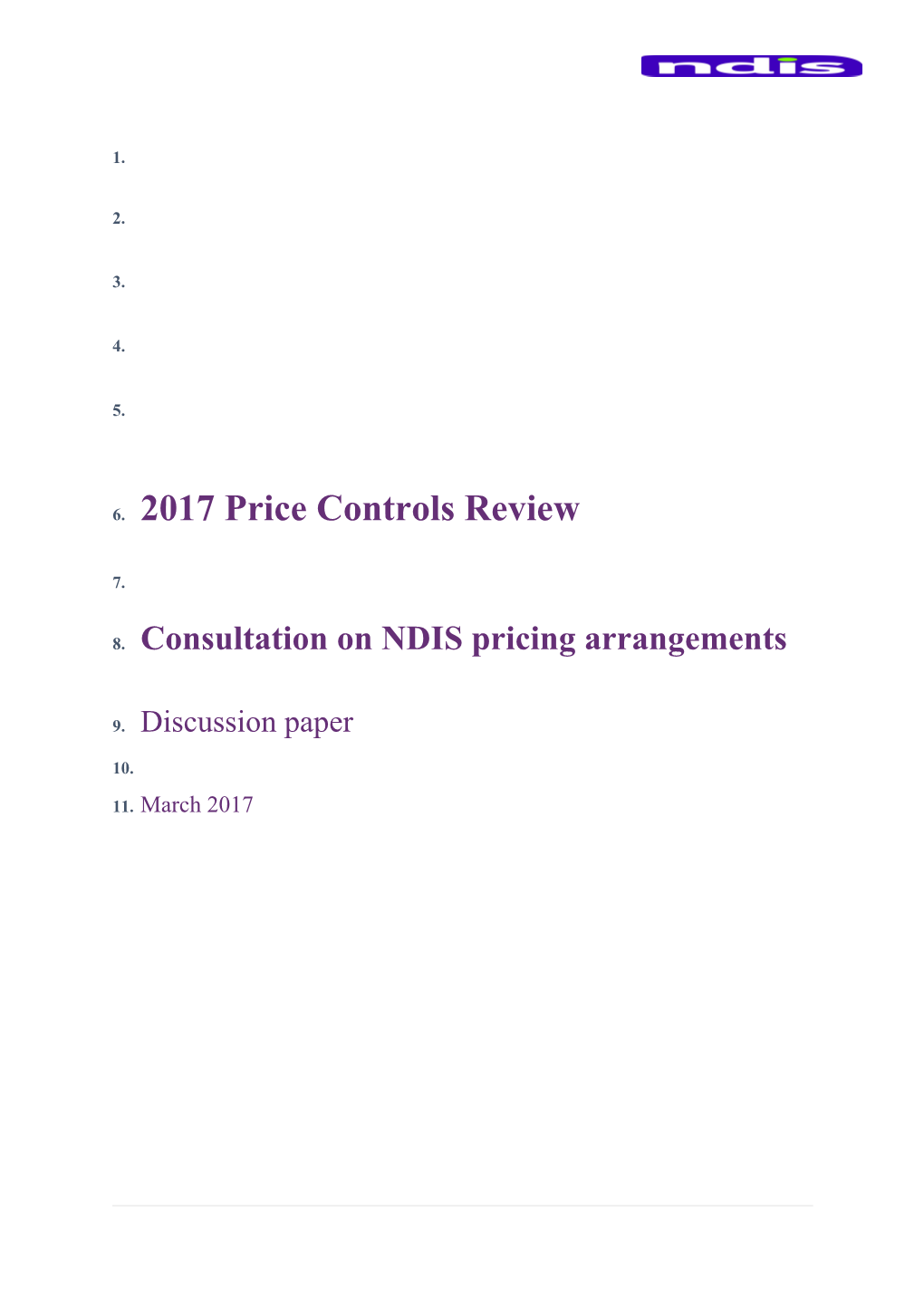 2017 Price Controls Review