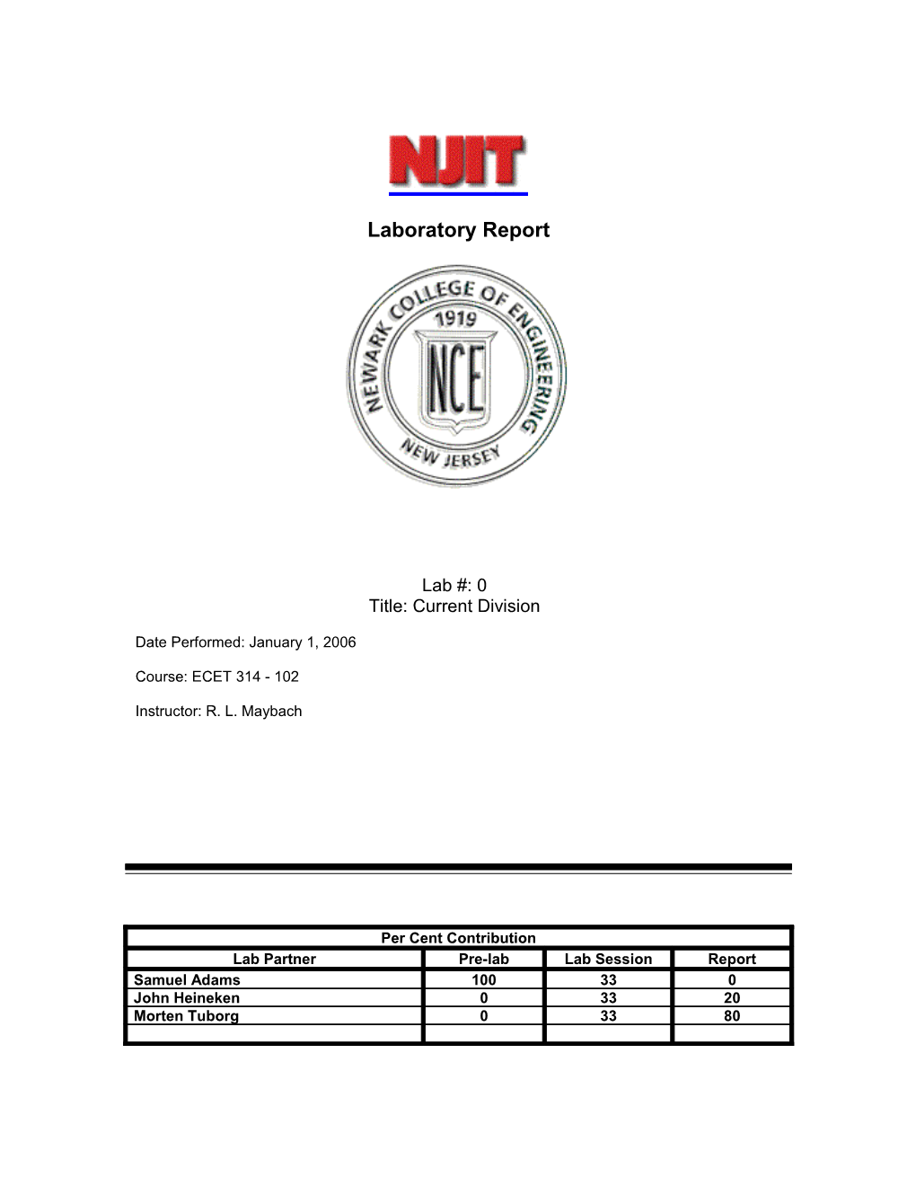 NJIT Lab Report Template