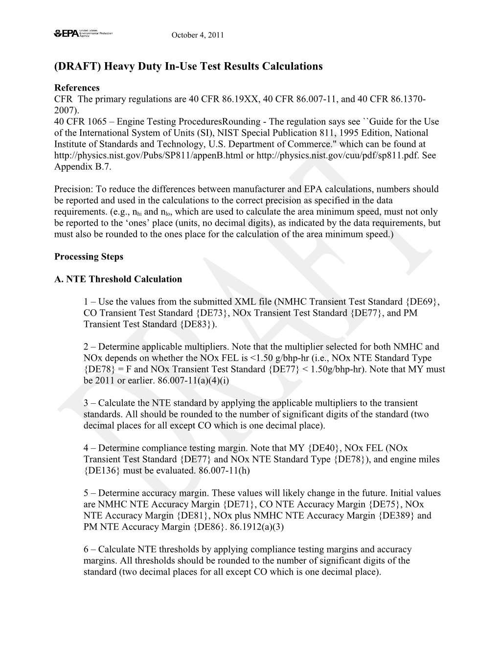 Heavy Duty In-Use Test Results Analysis