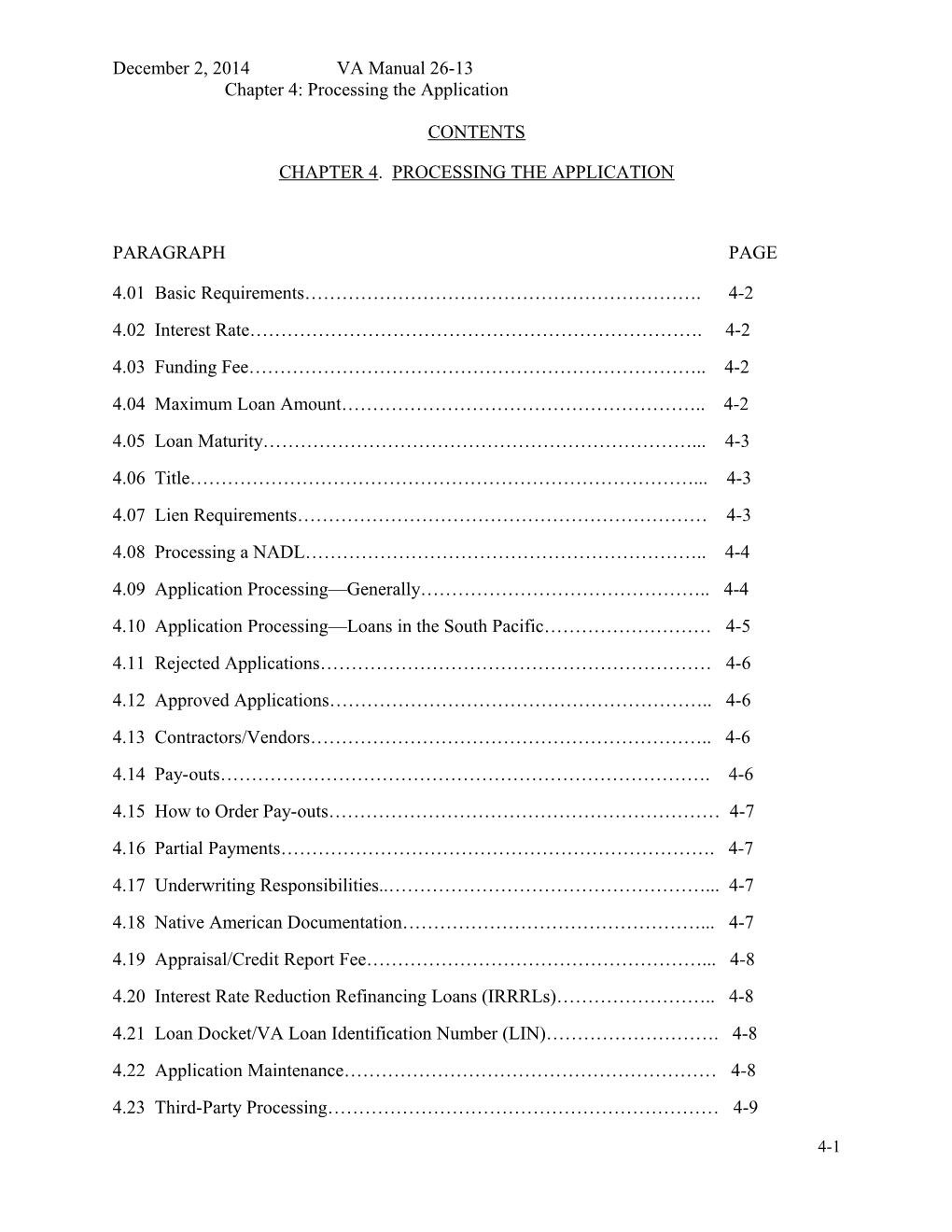 Chapter 4: Processing the Application