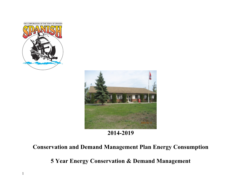 Conservation and Demand Management Plan Energy Consumption