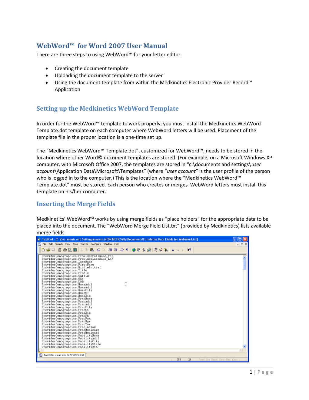 Webword User Manual