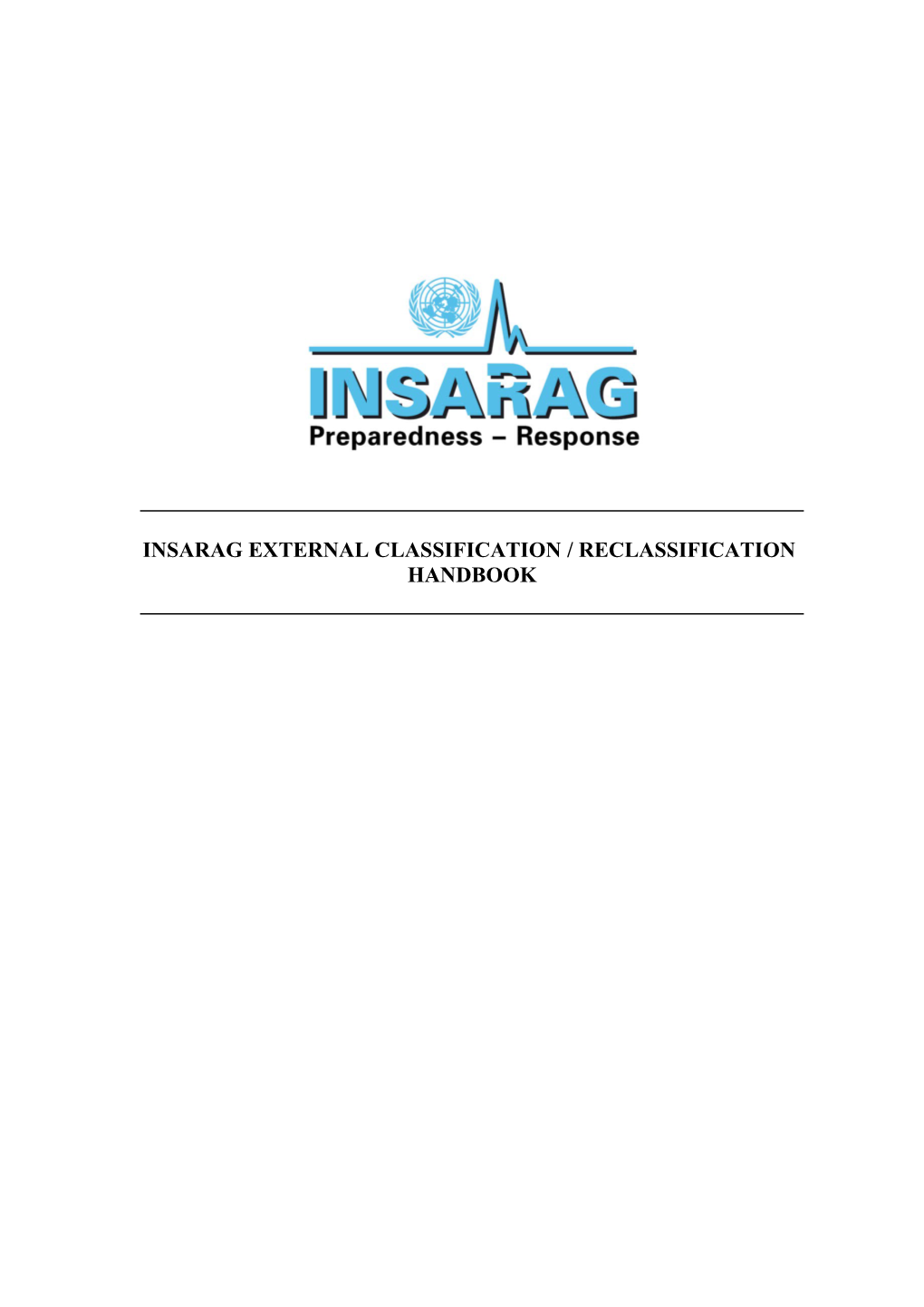 Insarag External Classification / Reclassification