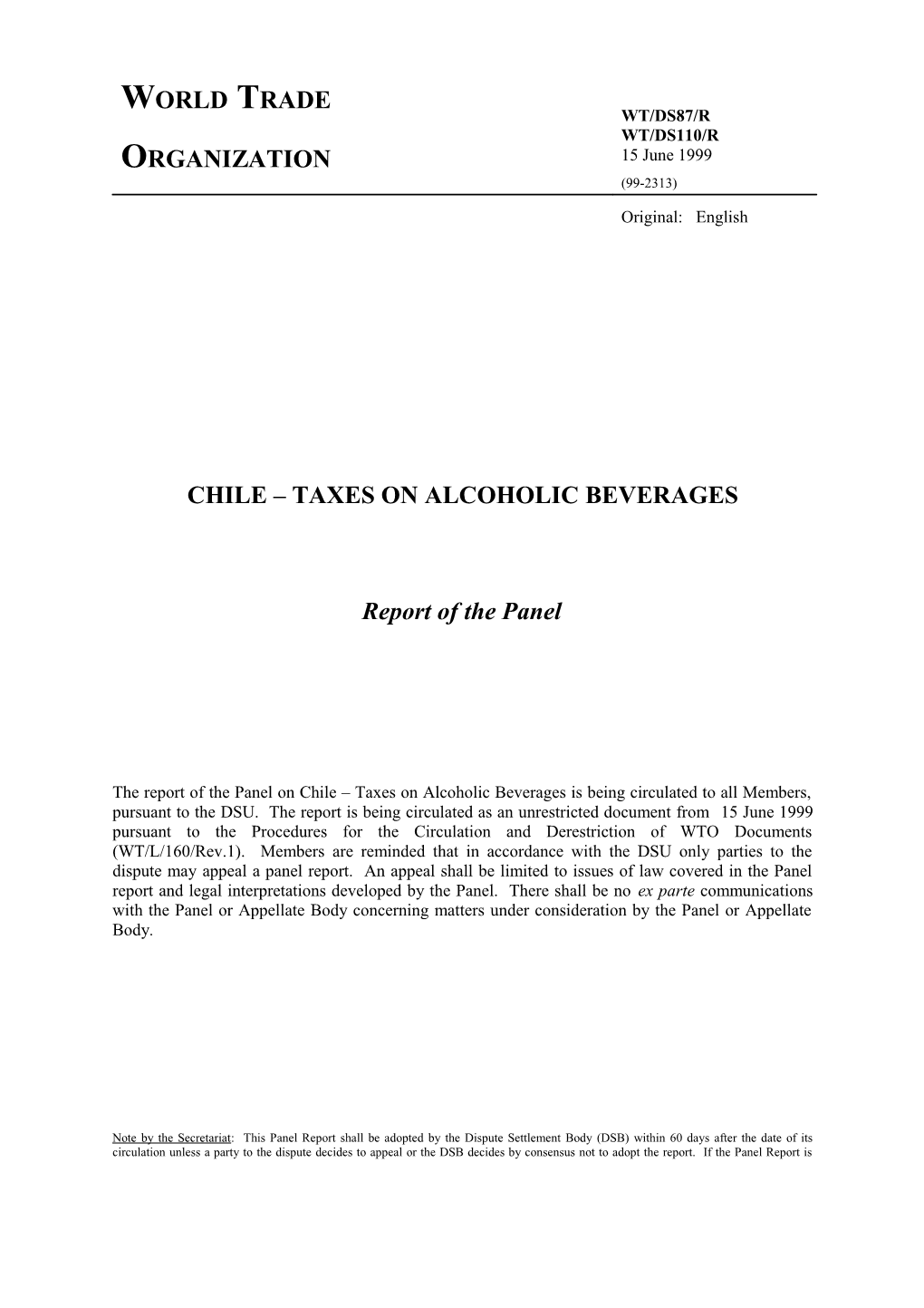 Chile Taxes on Alcoholic Beverages