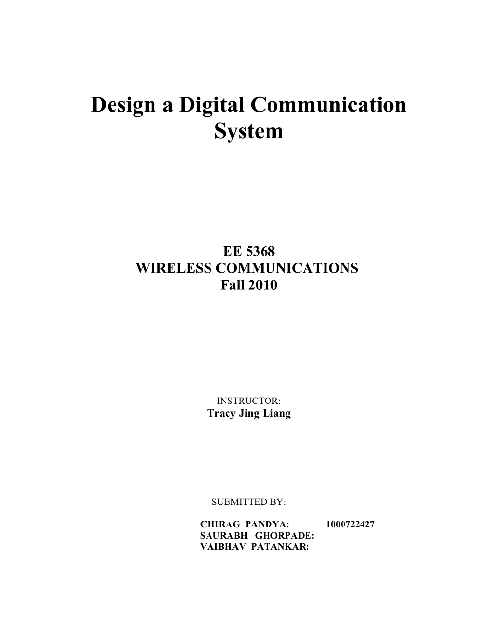 System-Level Design for a Mobile