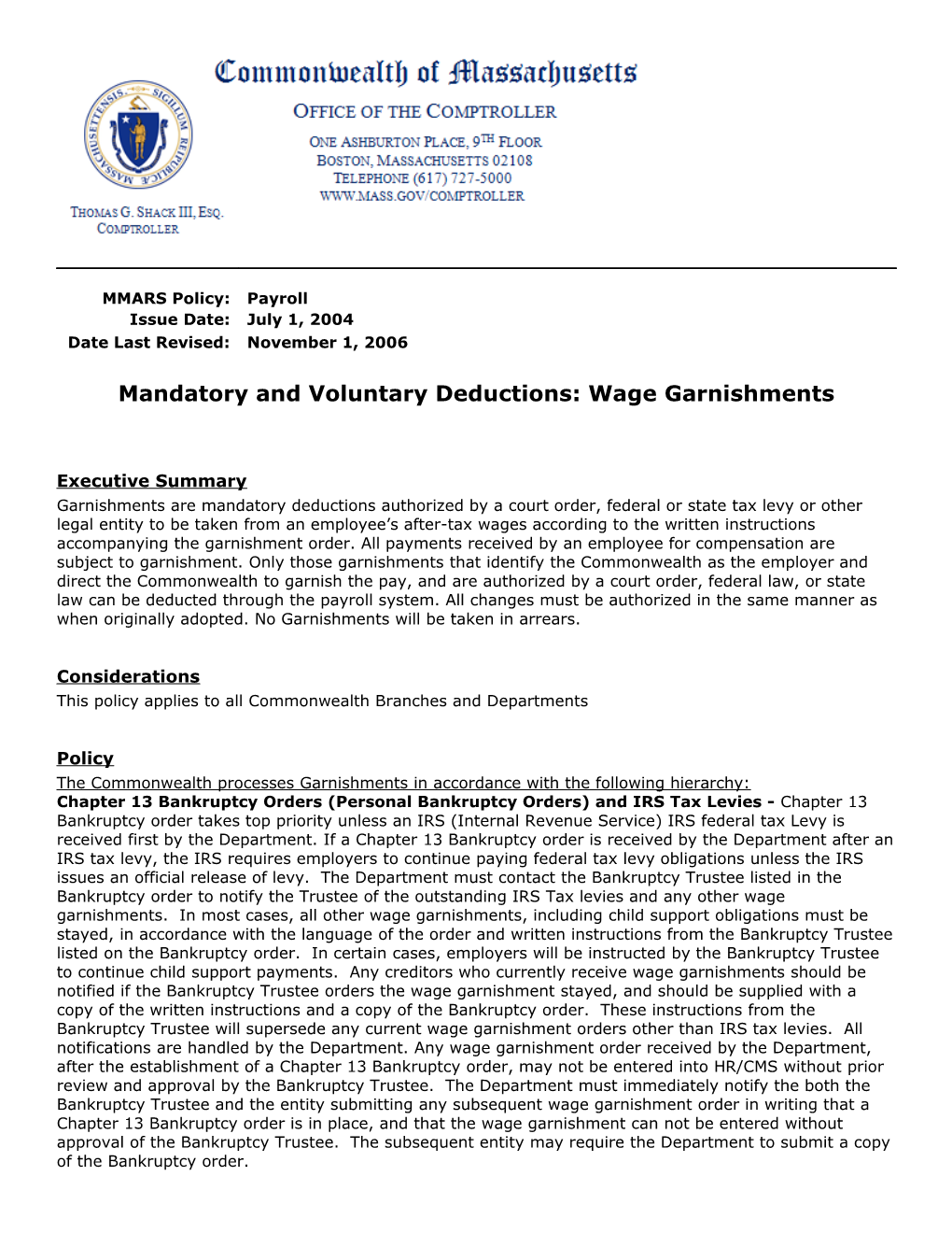 Accessible Policy Template