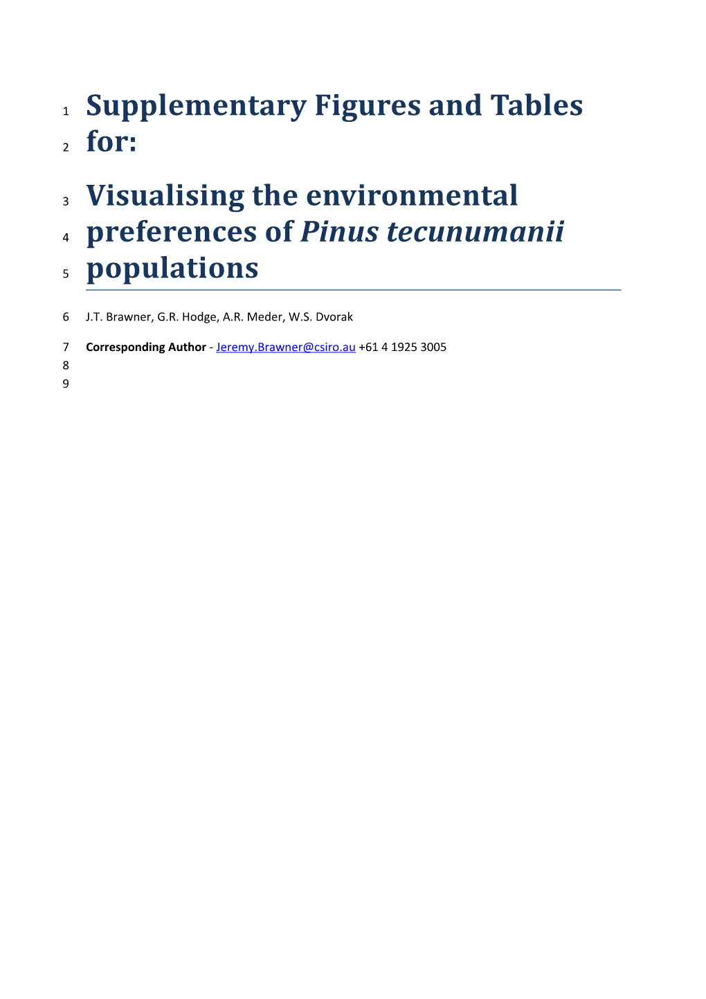 Supplementary Figures and Tables For