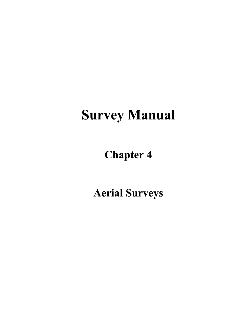 Survey Manual