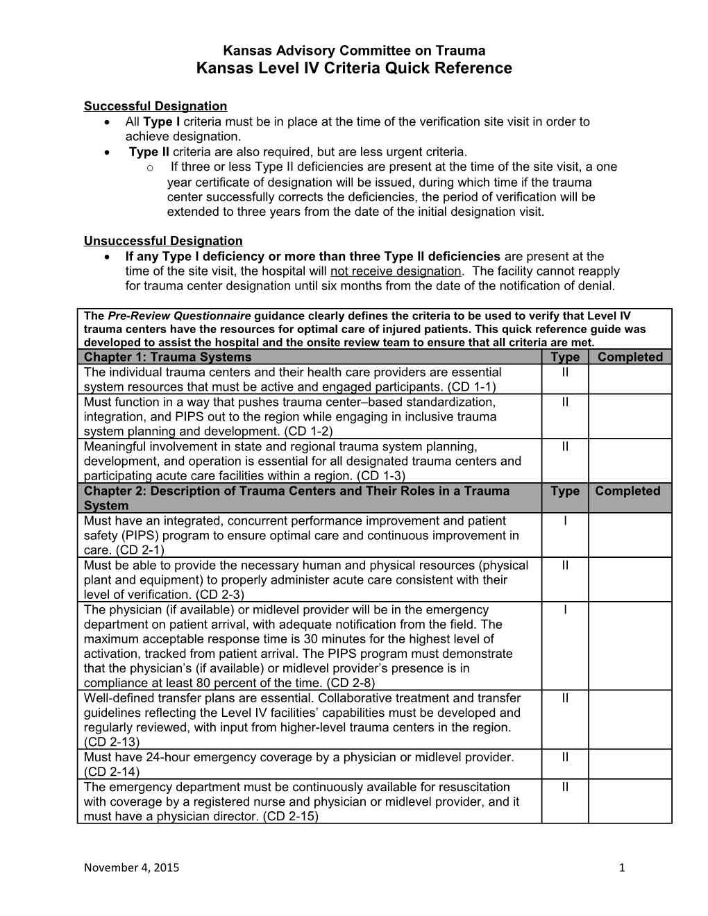 Kansas Advisory Committee on Trauma