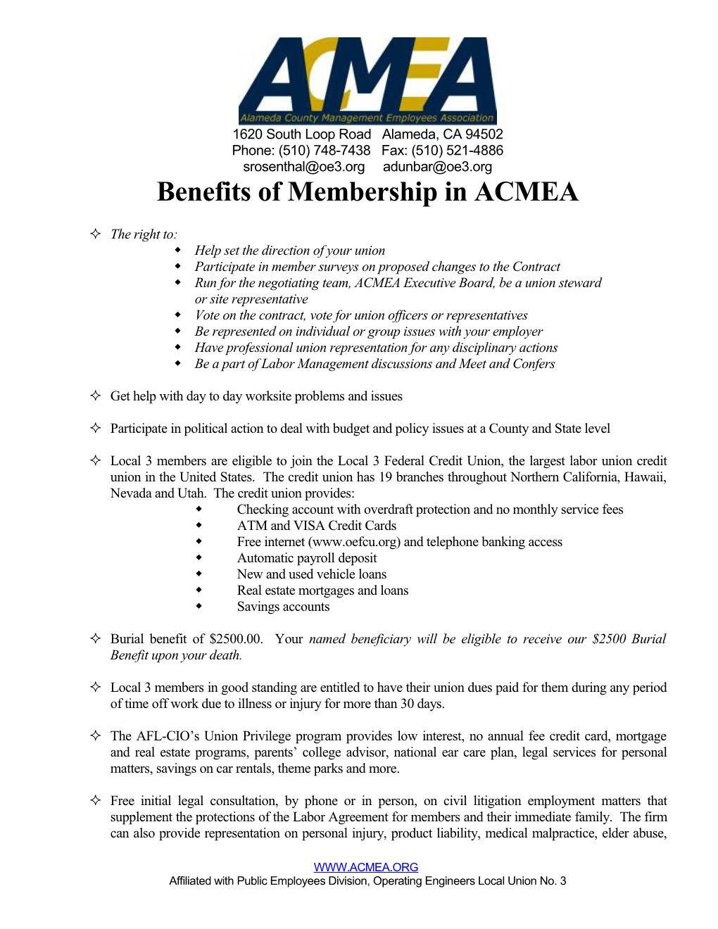Alameda County Management Employees Association