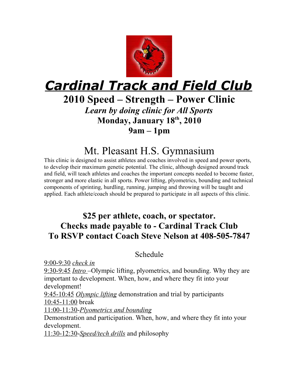 Cardinal Track and Field Club