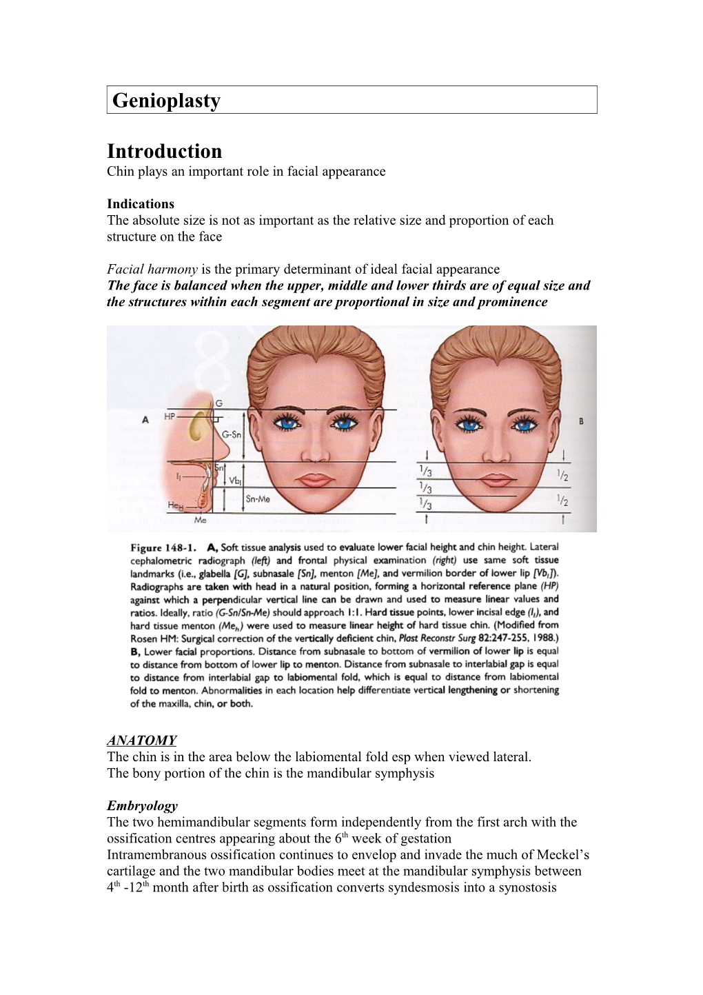 Chin Plays an Important Role in Facial Appearance