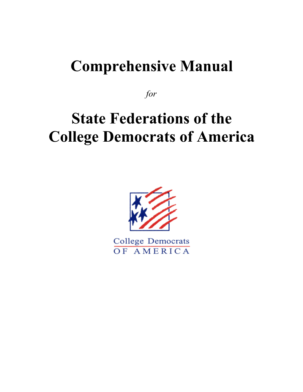 State Federation Comprehensive Manual