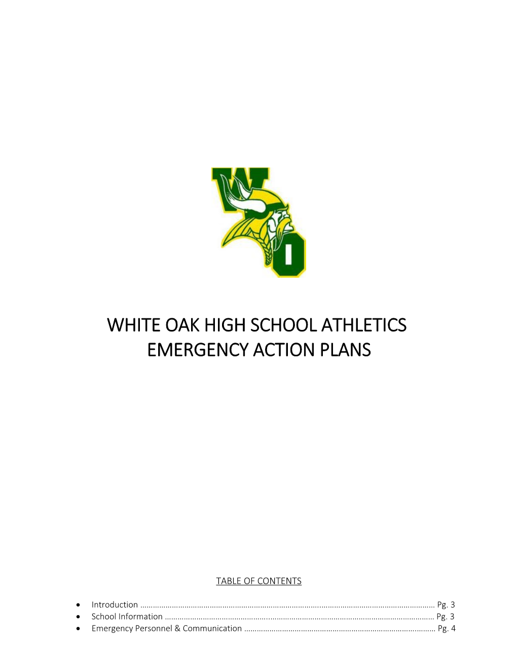 White Oak High School Athletics