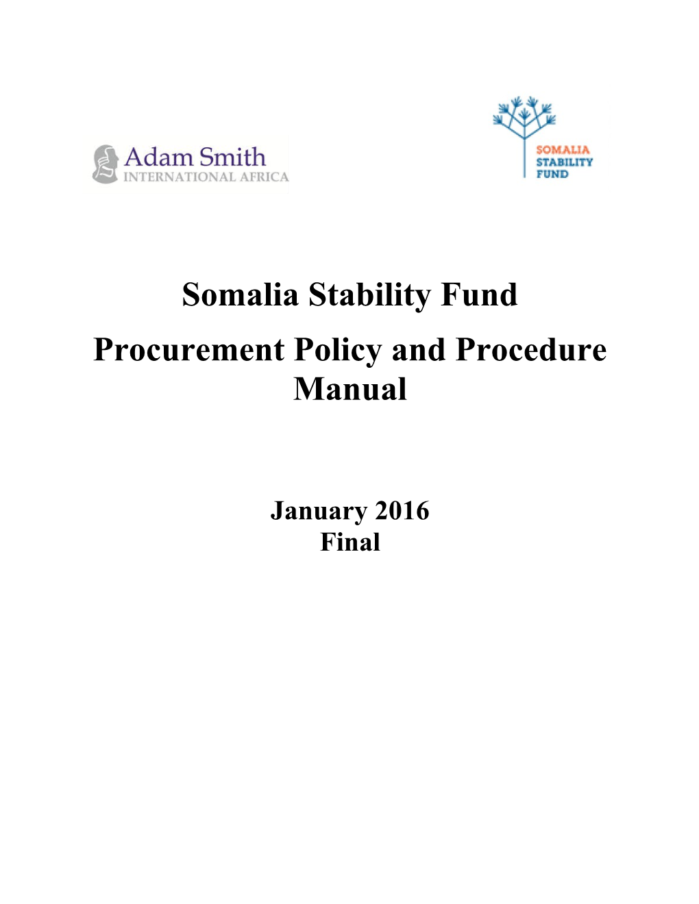 Program Procurement Guidelines