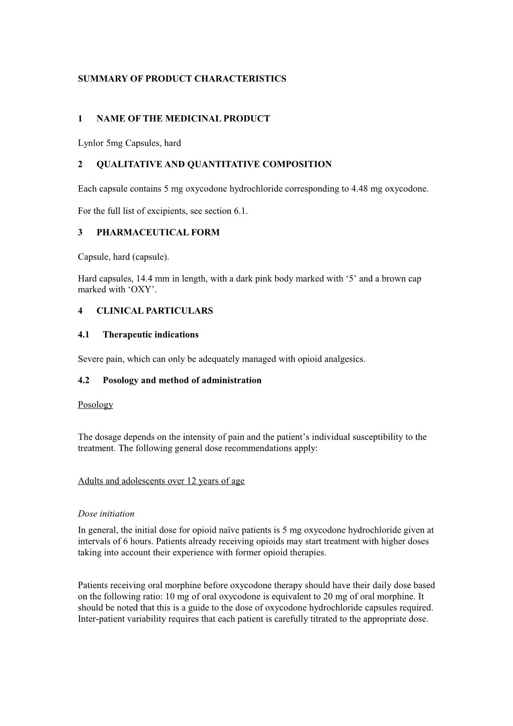 Part IB Summary of Product Characteristics