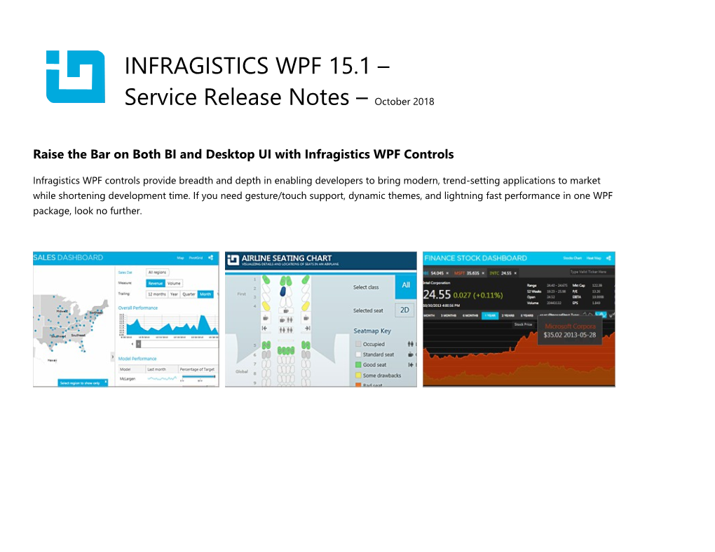 Raise the Bar on Both BI and Desktop UI with Infragistics WPF Controls