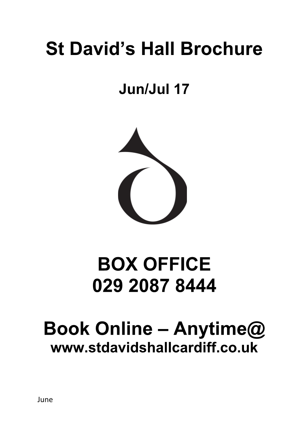 St David S Hall Brochure