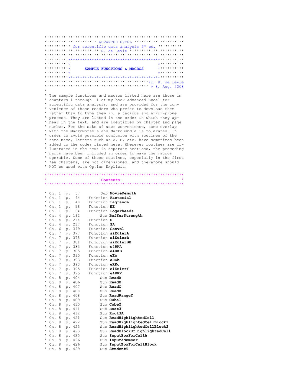 For Scientific Data Analysis 2Nd Ed