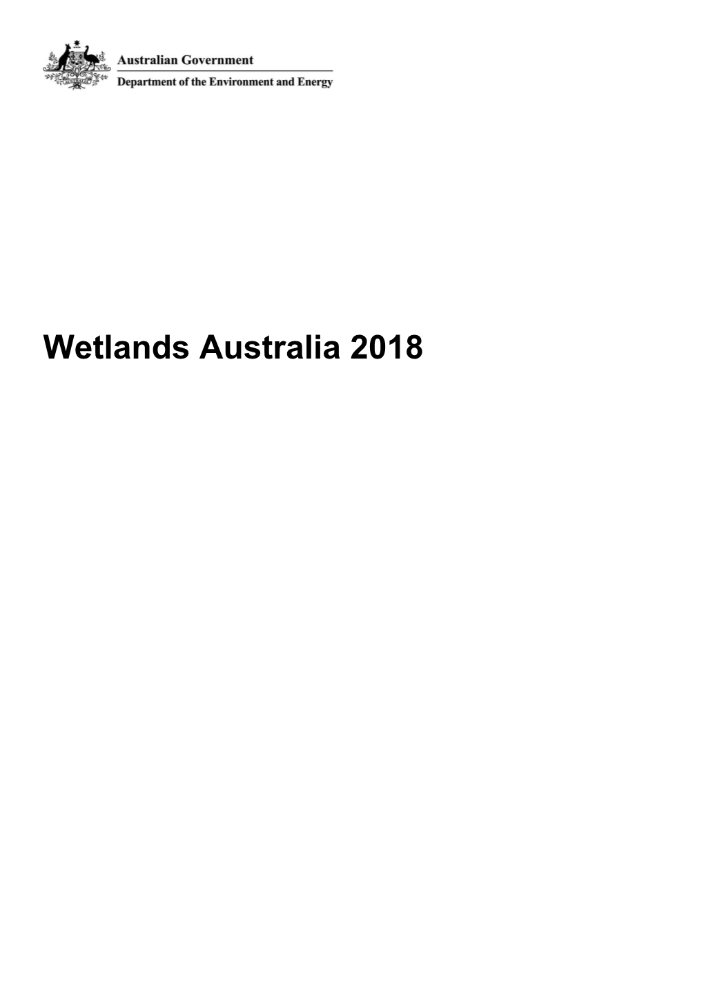 Wetlands Australia 2018