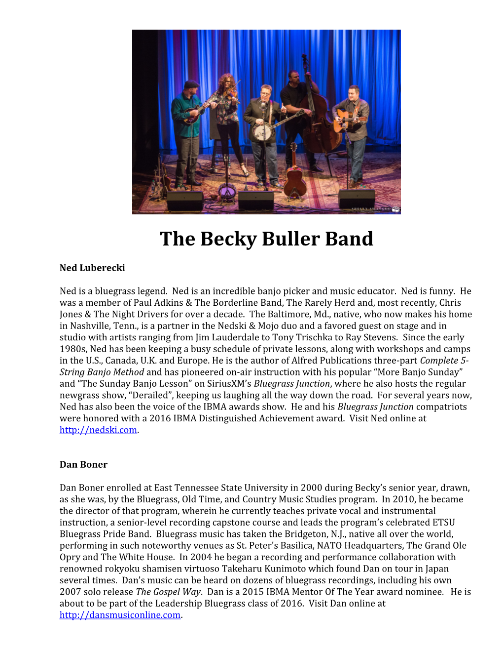 The Becky Buller Band