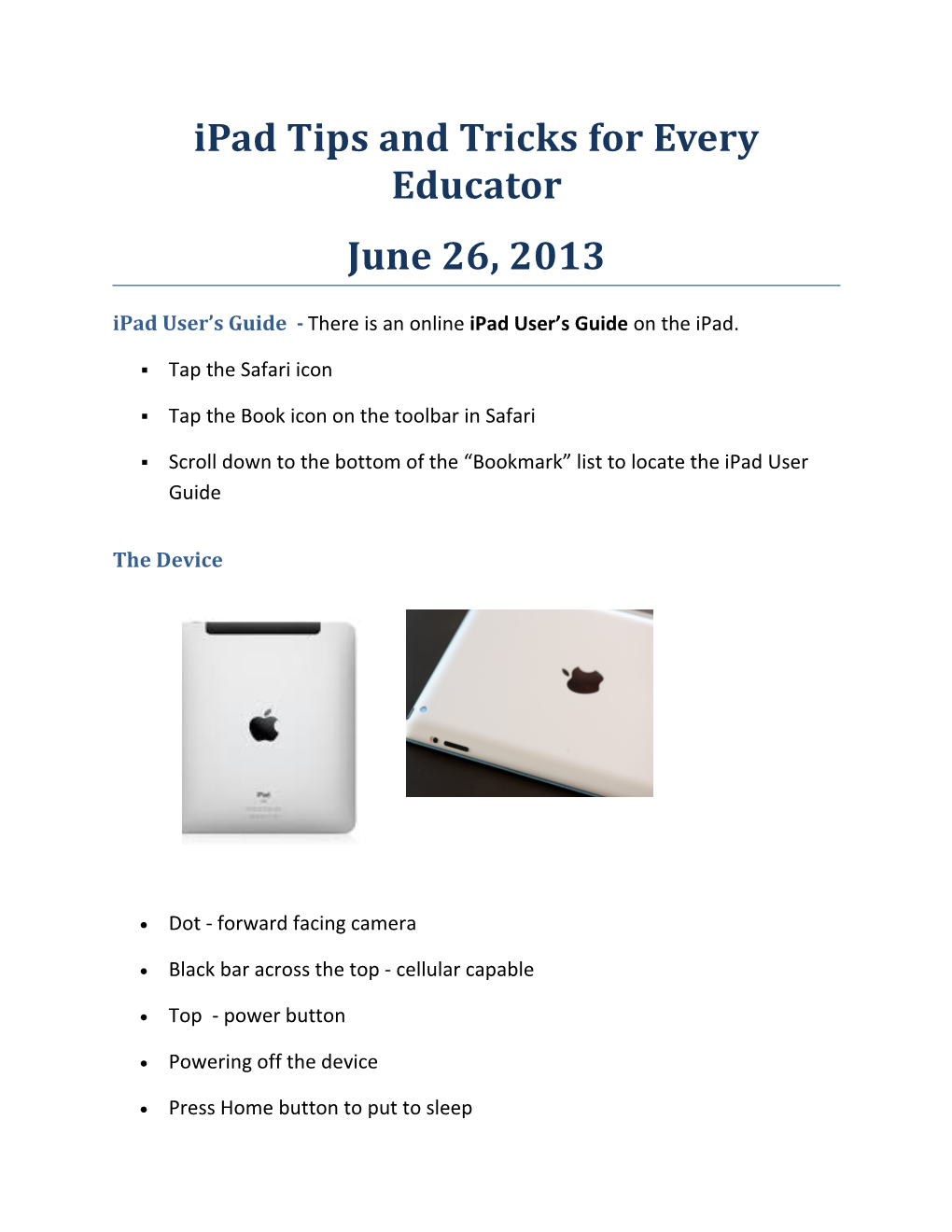 Ipadtips and Tricks for Every Educator