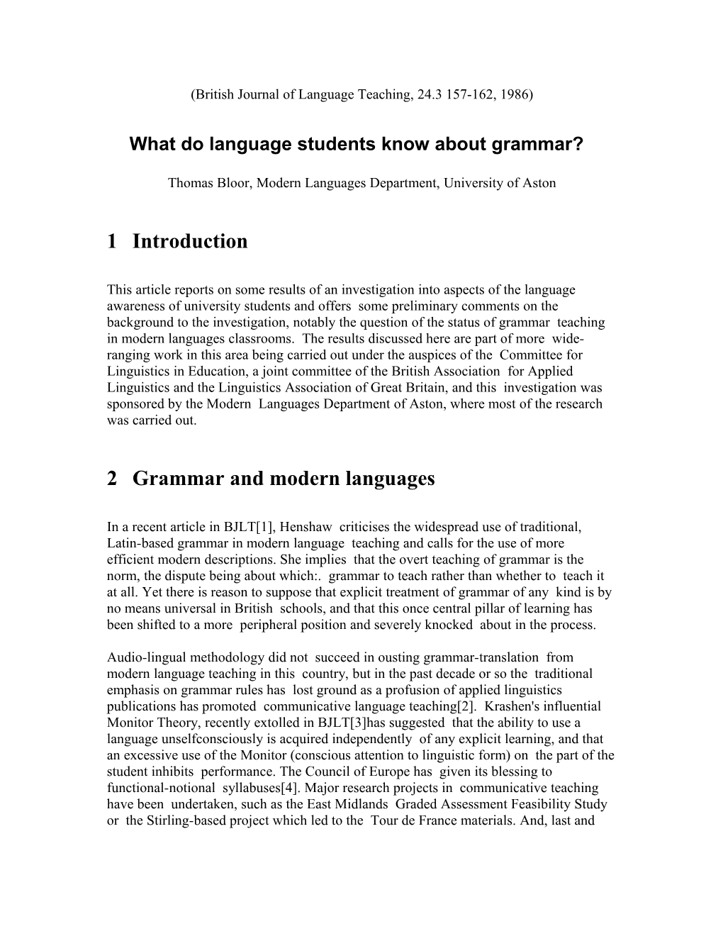 (British Journal of Language Teaching, 24