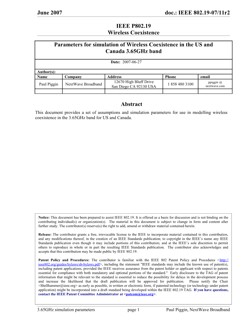 Introduction and Scenarios