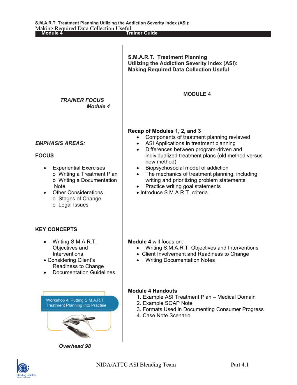 S.M.A.R.T. Treatment Planning Utilizing the Addiction Severity Index (ASI)