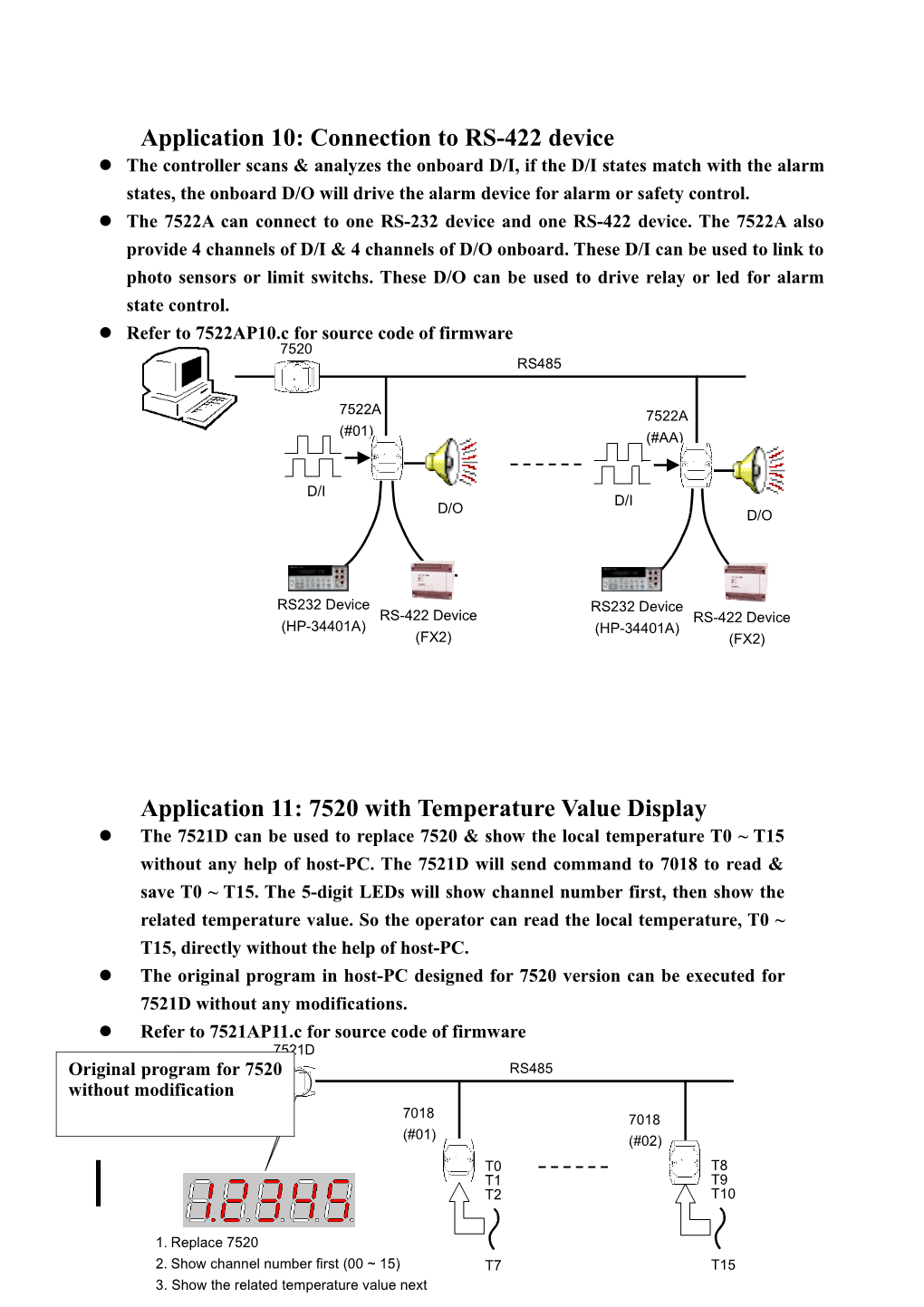 Application 10:Connection to RS-422 Device