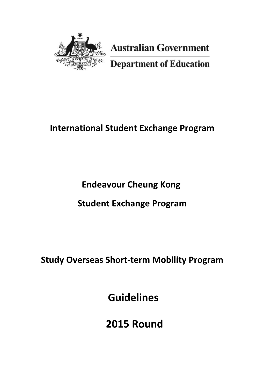 Attachment B - Student Mobility Program Guidelines