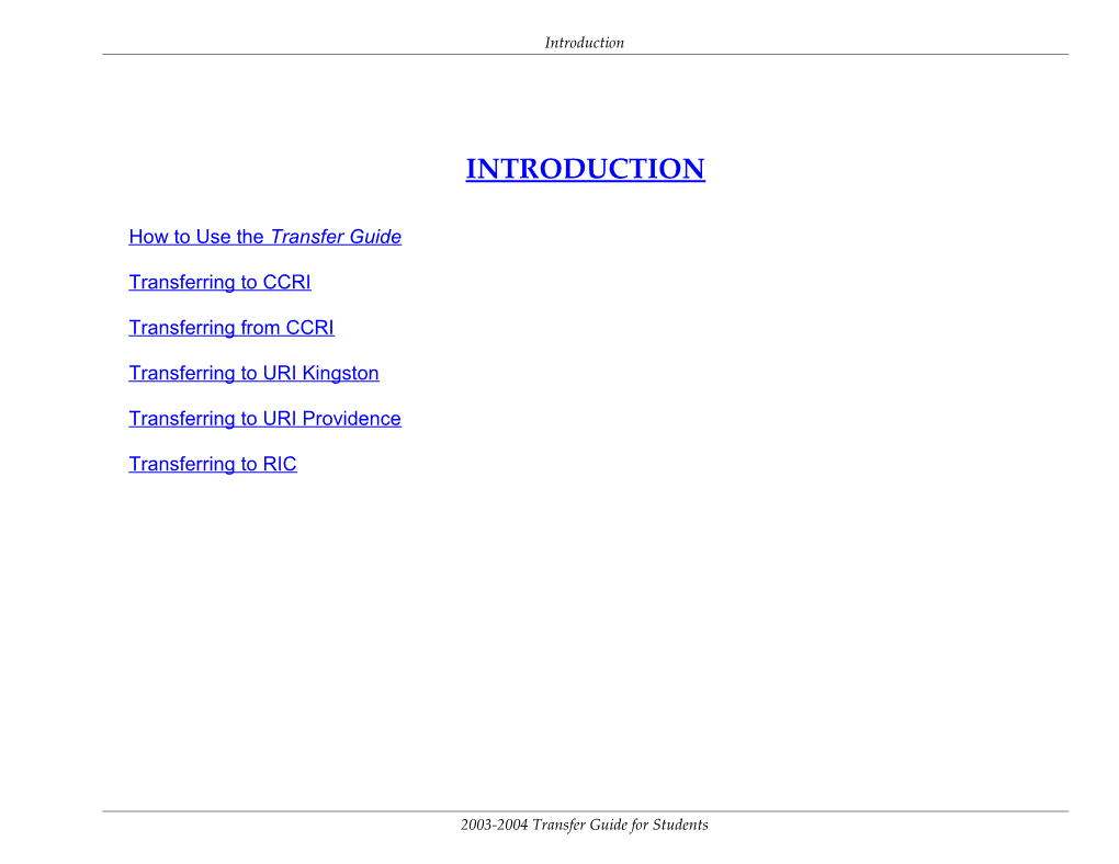 1994-95 Transfer Guide for Students