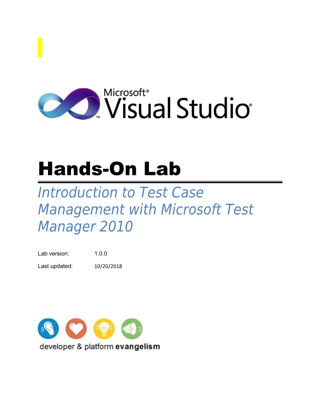 Introduction to Test Case Management with Microsoft Test Manager 2010