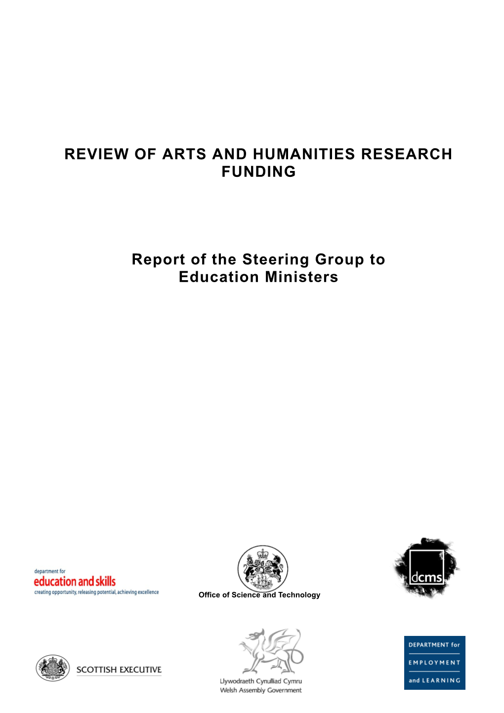 Review of Arts and Humanities Research Funding