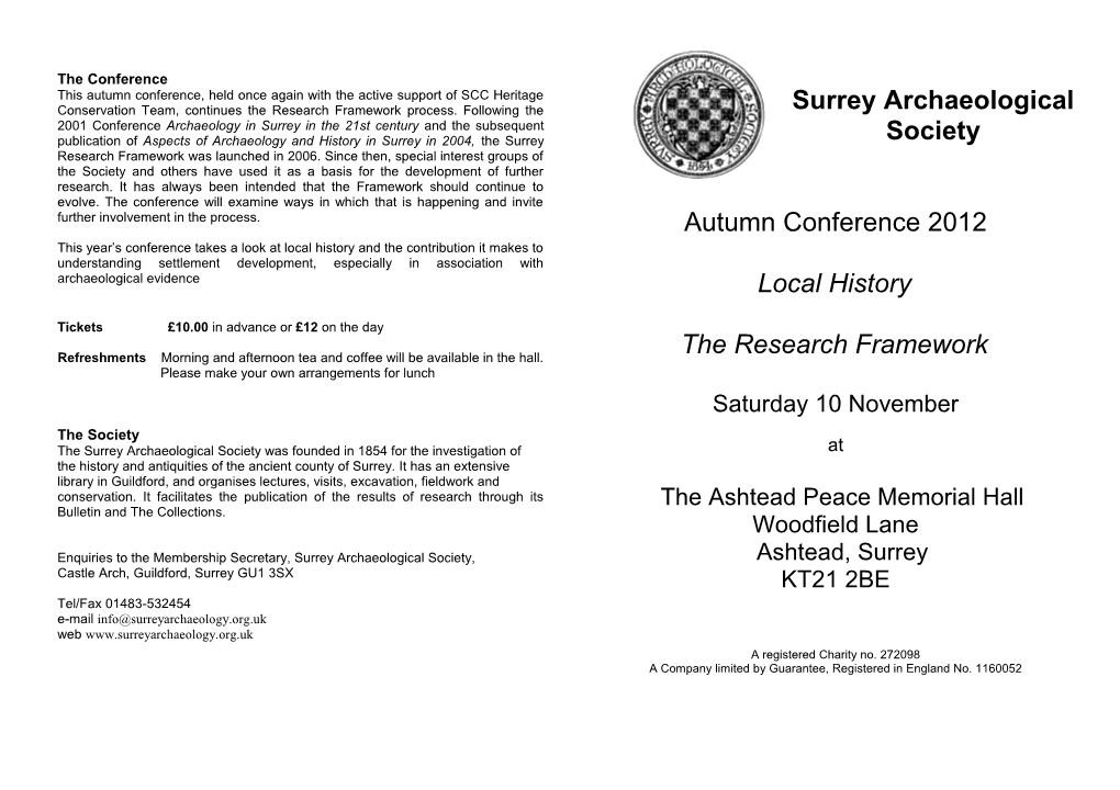 Surrey Archaeological Society