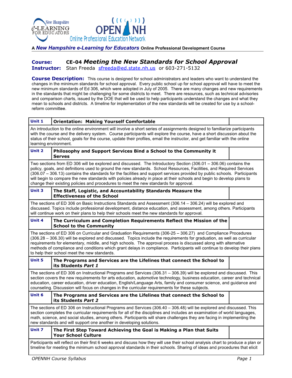 Meeting the New Standards for School Approval