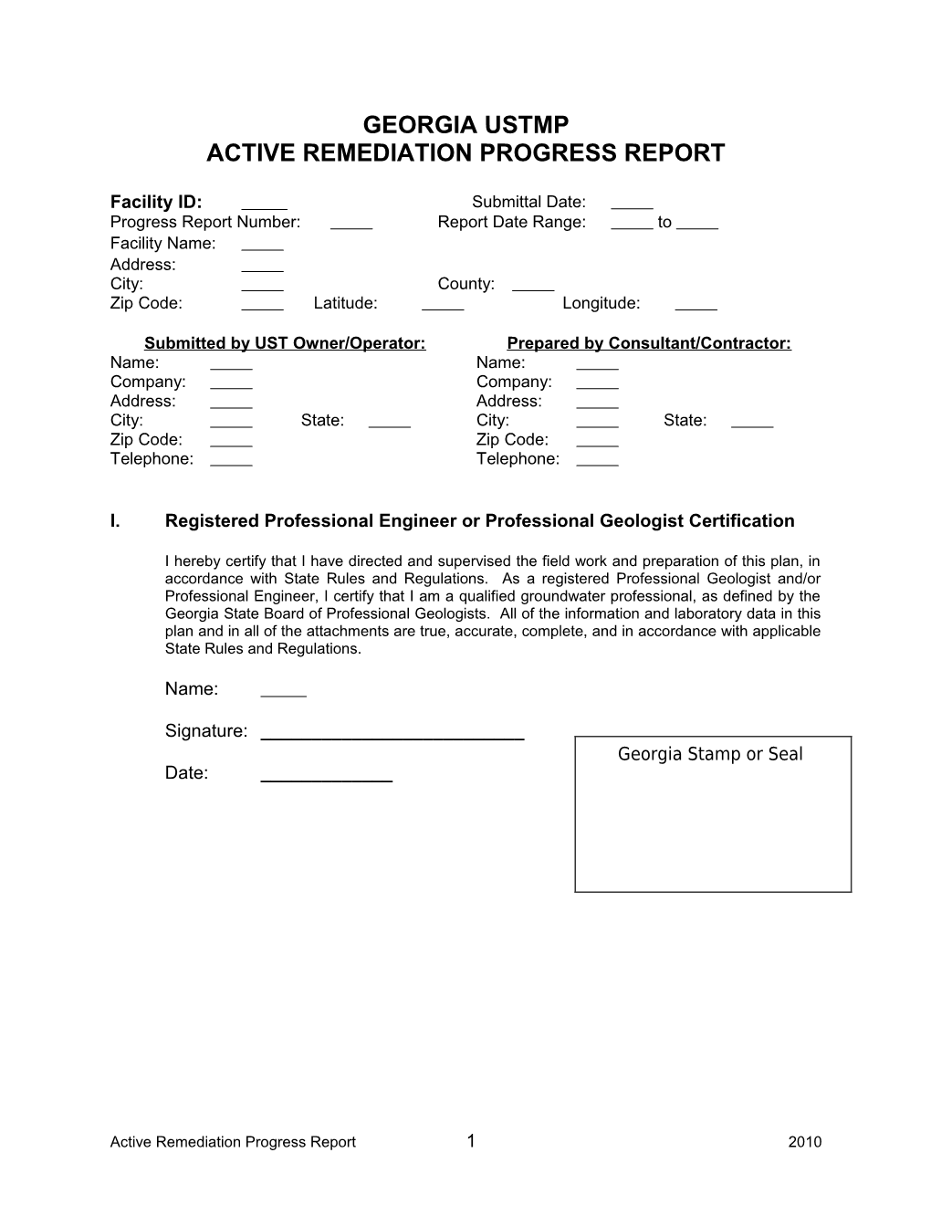 Active Remediation Progress Report