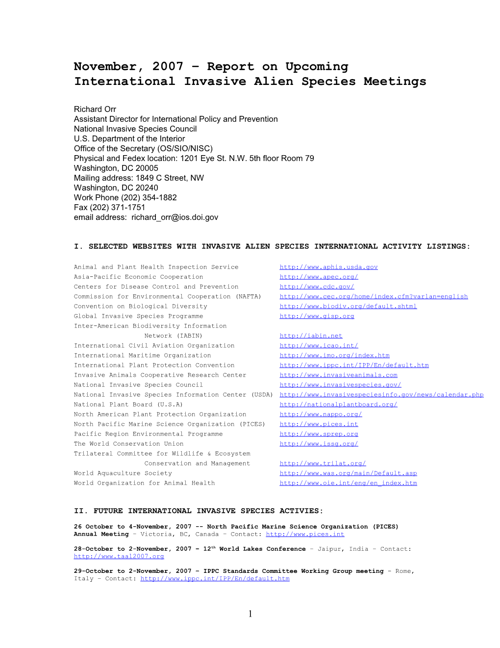 The Brown Treesnake Technical Committee Meeting Will Be Held in Honolulu