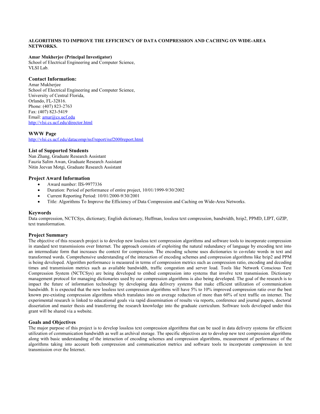 Algorithms to Improve the Efficiency of Data Compression and Caching on Wide-Area Networks