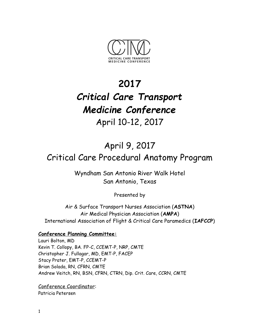 Critical Care Transport