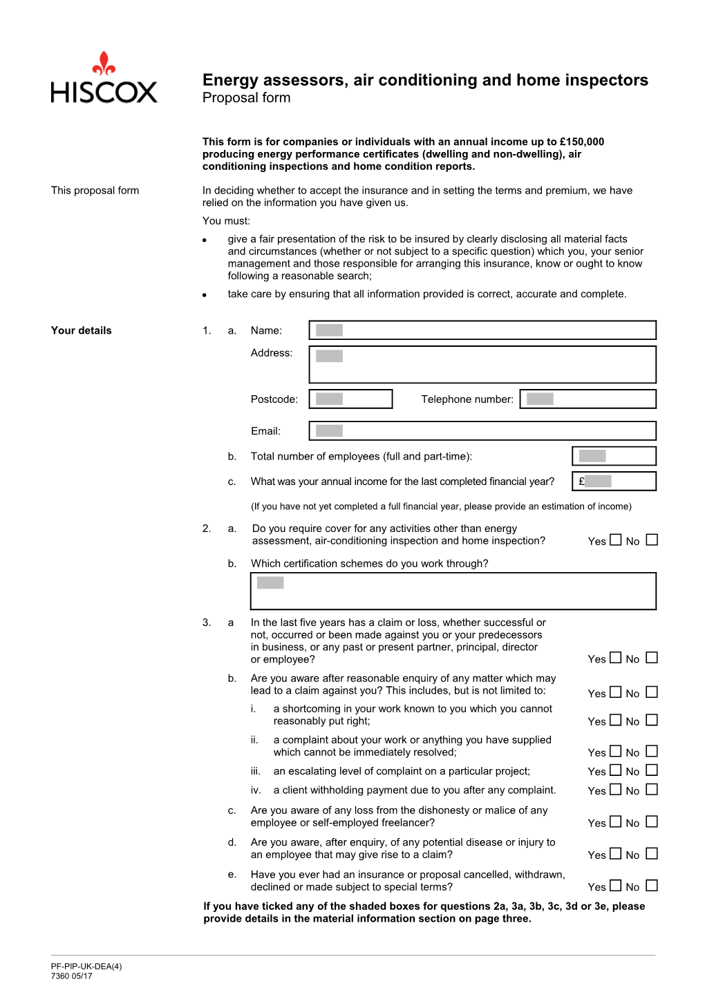 Energy Assessors, Air Conditioning and Home Inspectors