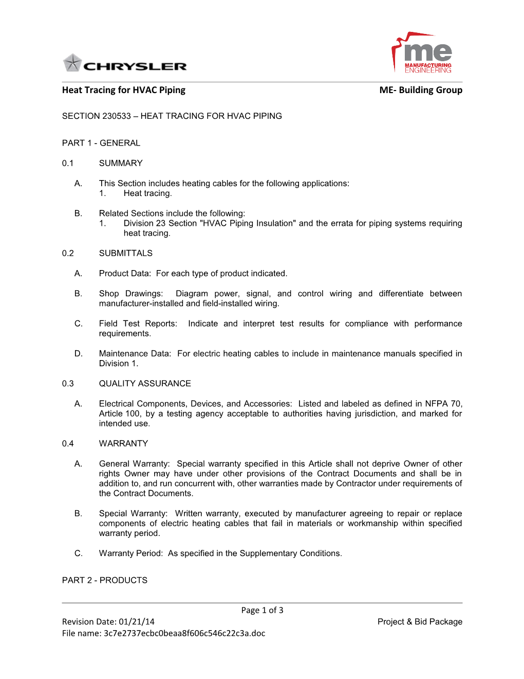 Heat Tracing for HVAC Pipingme- Building Group