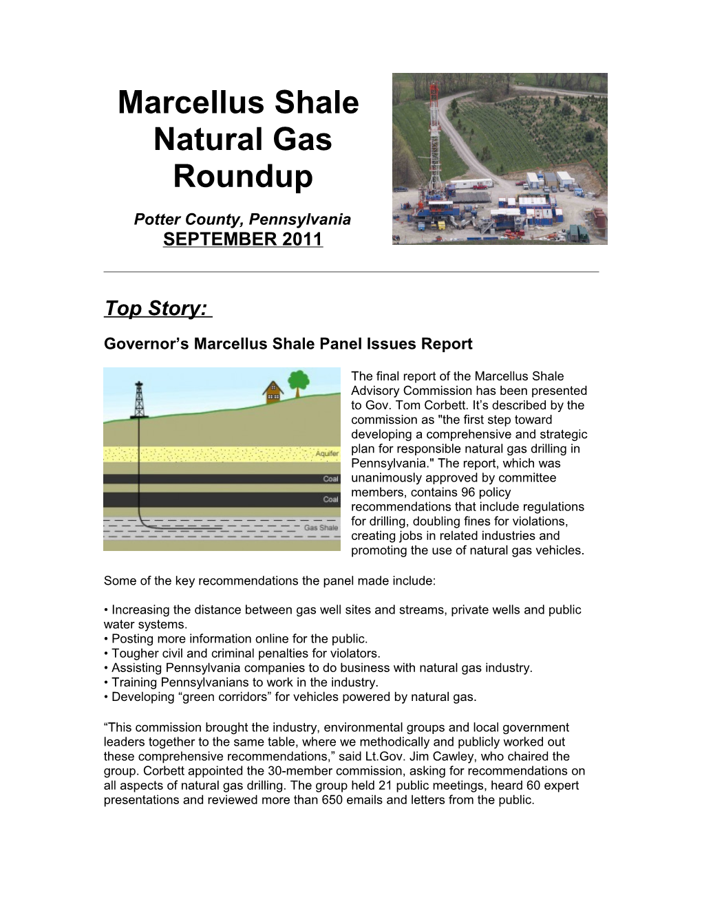 Natural Gas Roundup