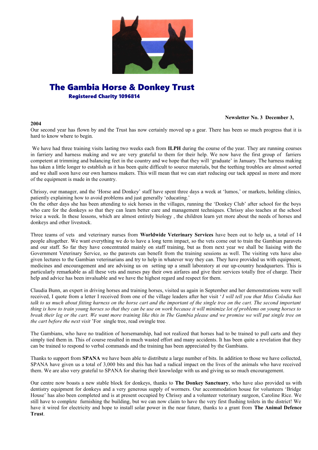 The Gambia Horse & Donkey Trust