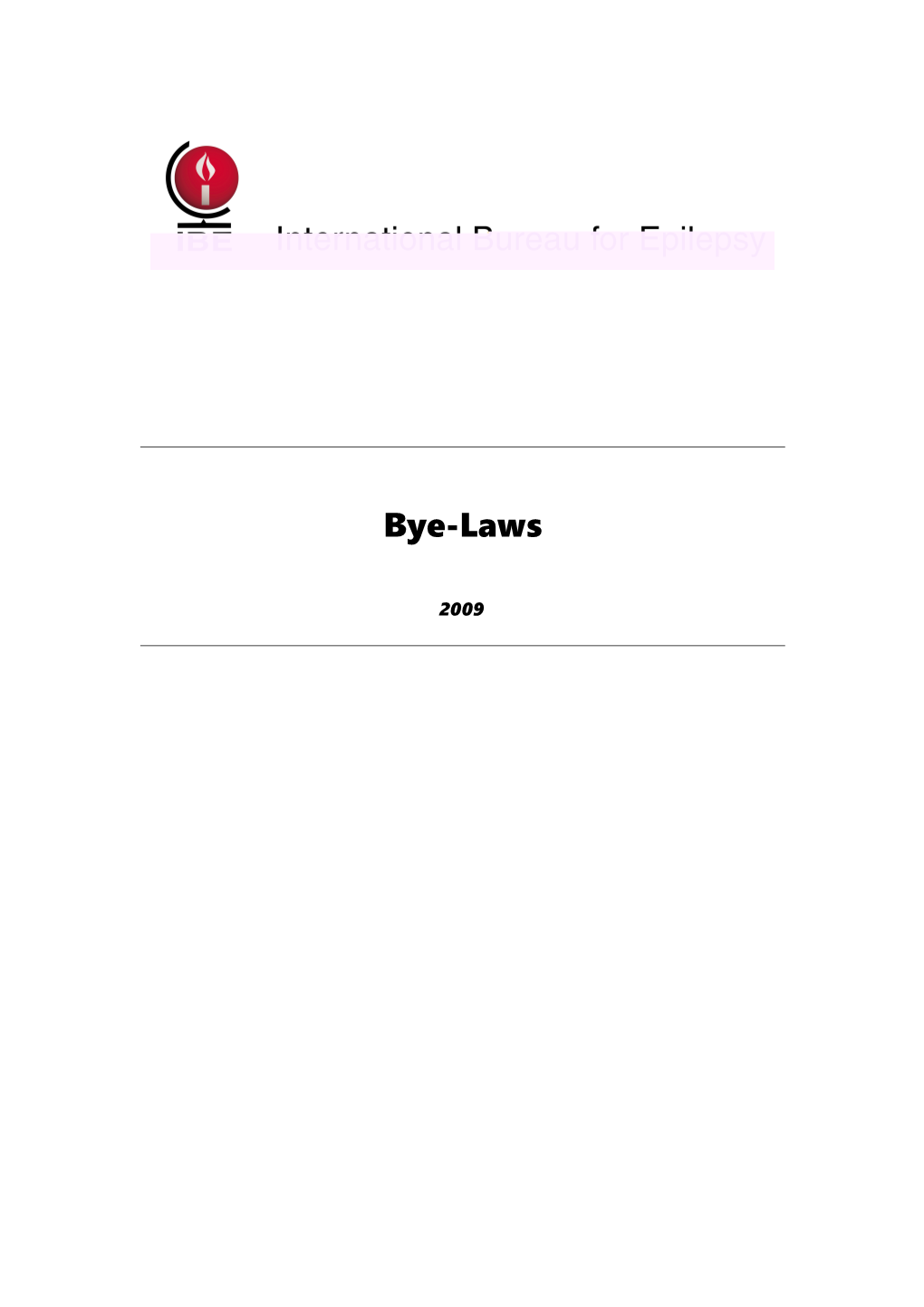 IBE Constitution and Bye-Laws 2004