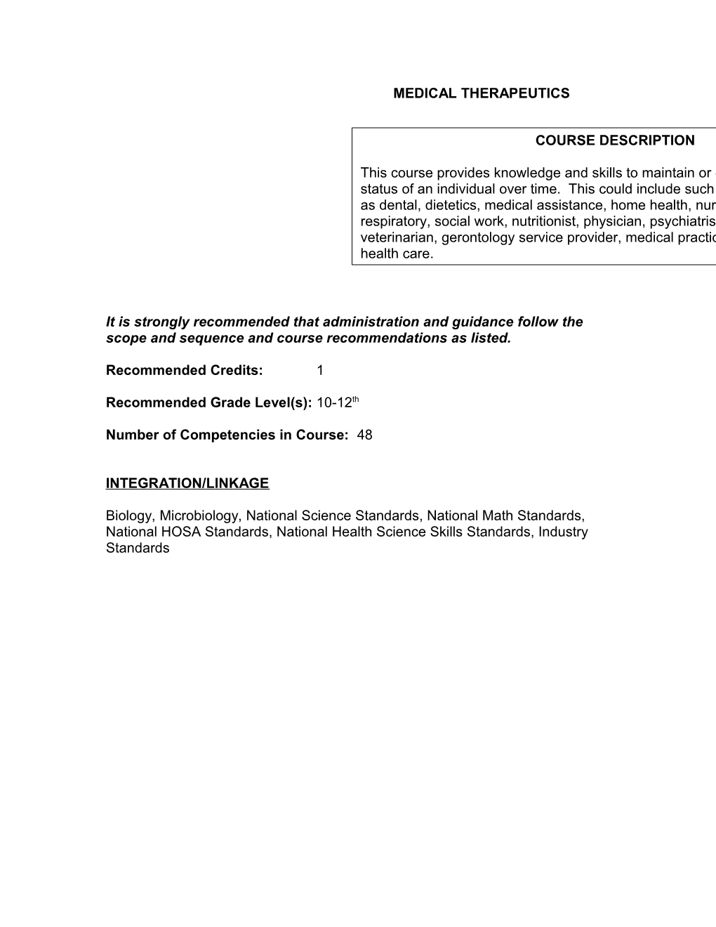 Anatomy and Physiology Subcluster