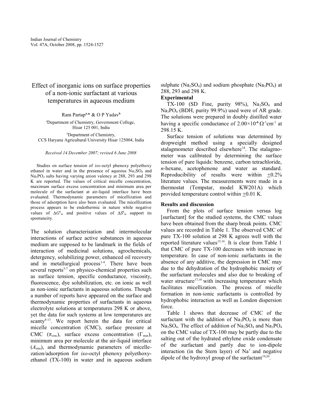 Correlation Analysis in the Reactions of Benzyl Bromide with N-Substituted Anilines